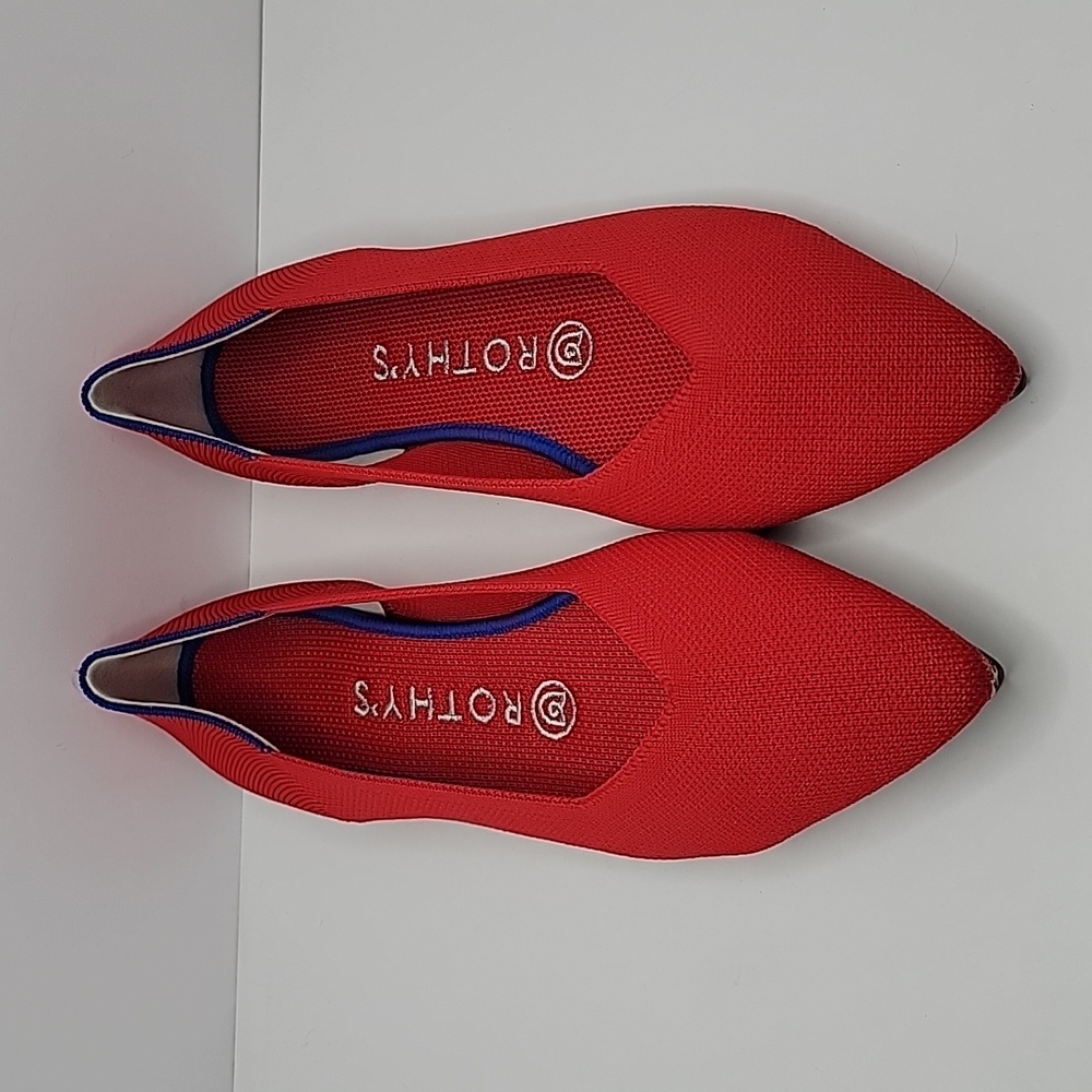 Rothy's (dupes) | The Point Flats | chili red shoes | WMS 9 - Picture 2 of 8